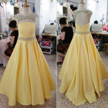 Stunning Formal Dresses Long Yellow..