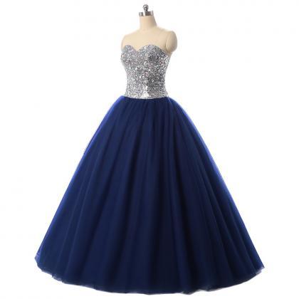 Sexy Navy Blue Quinceanera Dresses Ball Gown For..