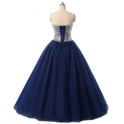 Sexy Navy Blue Quinceanera Dresses Ball Gown For..