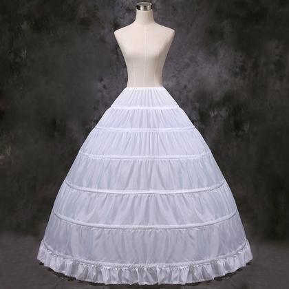 6 Hoops Wedding Petticoat Tulle Crinoline Ball..