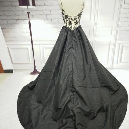 Custom Made Long Black Evening Prom Dresses ,..