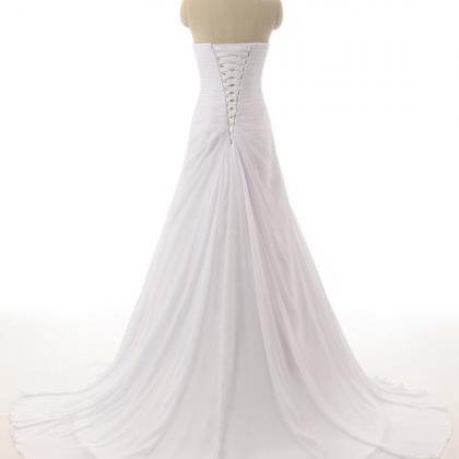 Beaded Embellished Ruched Sweetheart Floor Length..