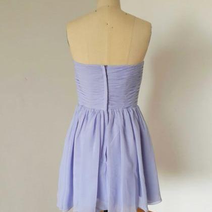 Lavender Short Prom Dress, Graduation Dresses..