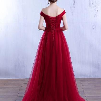Elegant Long Burgundy Prom Dresses Off The..