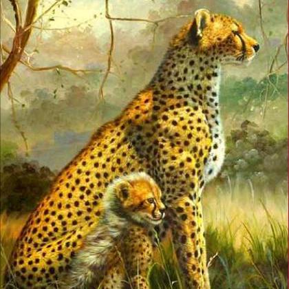 Diamond Painting Leopard Animal Decoration Home..