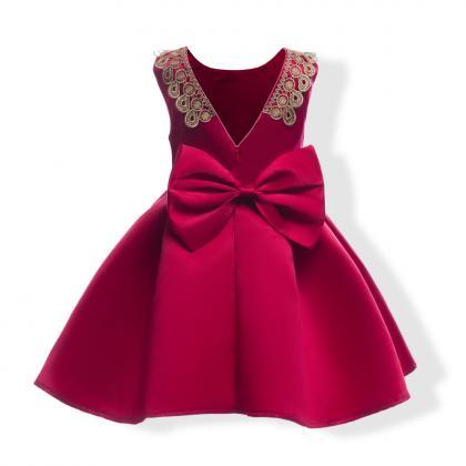 2018 Red Girls Dresses For Party And Wedding,first..