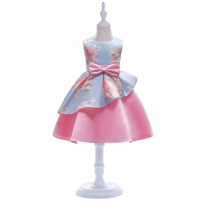 Cute O Neck Flower Girl Dresses With Bow For..