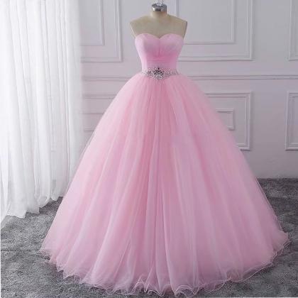 Pink Ball Gown Quinceanera Dresses Elegant Sweet..