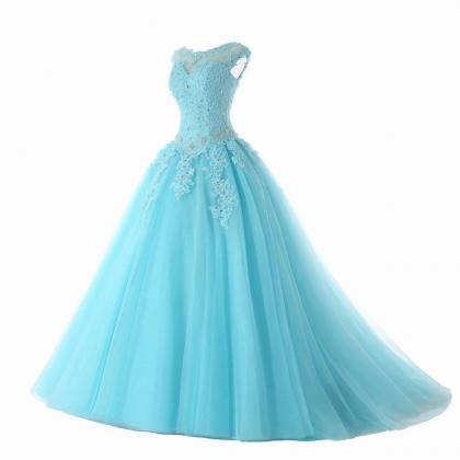 Blue Prom Dresses Quinceanera Dresses Sexy Sweet..