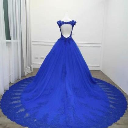 Sexy V Neck Lace Long Prom Dresses 2019 Tulle..