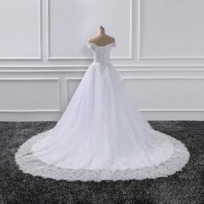 2019 Wedding Dresses Boat Neck Off ..