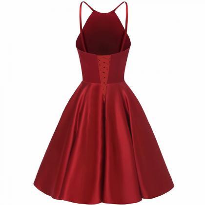 2019 Short Burgundy Homecoming Dresses Prom Party..