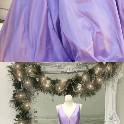2019 Lavender A-line Prom Dresses, Prom Dress,prom..