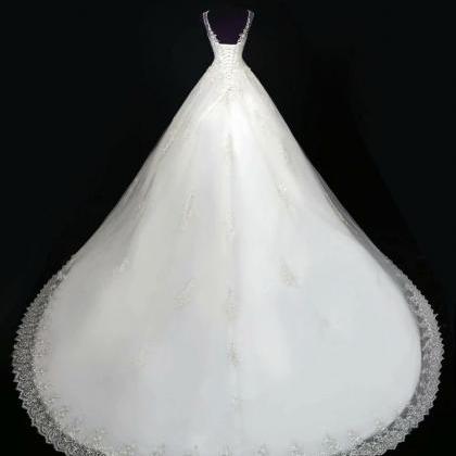 Lace Wedding Dress, Strapless Wedding Dress, 2019..