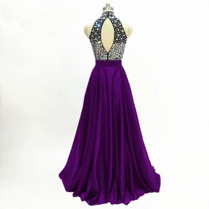 Prom dresses, purple evening dress,..