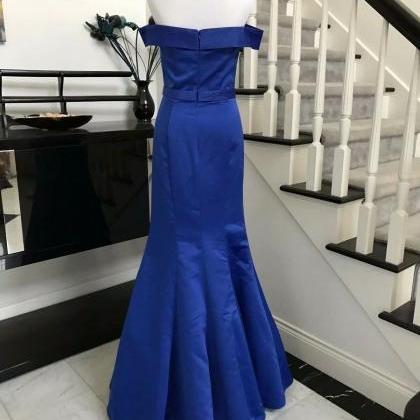 Fashion Mermaid Prom Dresses 2019 Satin Floor..