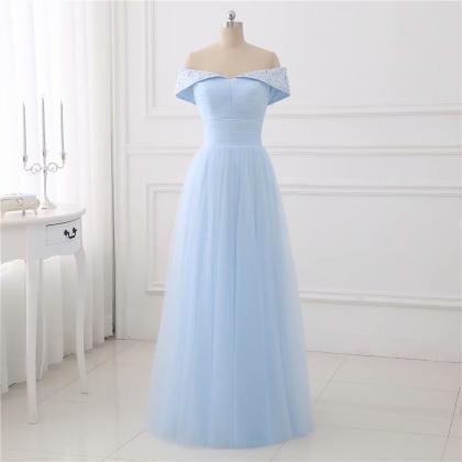 Light Blue Evening Dresses 2019 V N..