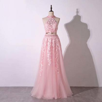 New 2019 Two Piece Evening Dress Pa..
