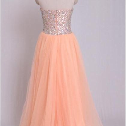Coral Color Prom Dresses 2019 Long Sweetheart..