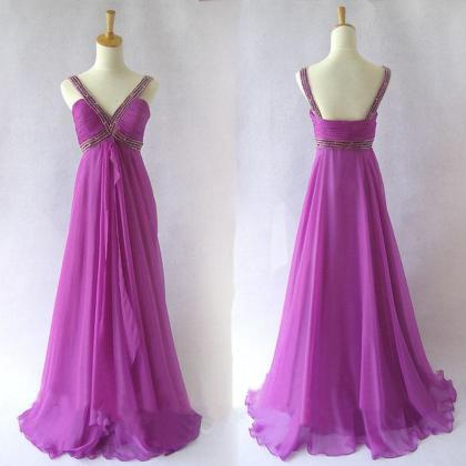 2015 Prom Dresses,purple Prom Dresses,long Prom..