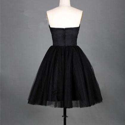 Strapless Sweetheart A-line Short Tulle Dress -..