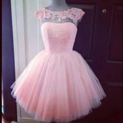 prom dresses,Short Pink Prom Dresse..