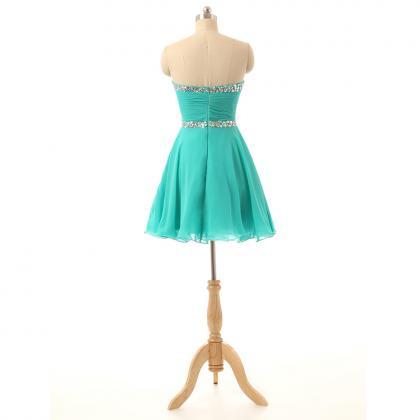 Prom Dress,sweetheart Prom Dress,turquoise Prom..