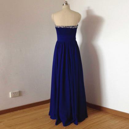 Prom Dress,deep V Prom Dress,blue Prom..