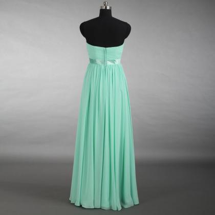 2016 Chiffon Prom Dresses,mint Green Prom..