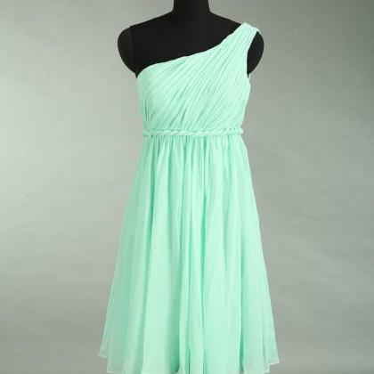 Prom Dress,chiffon Prom Dress,mint Green Short..