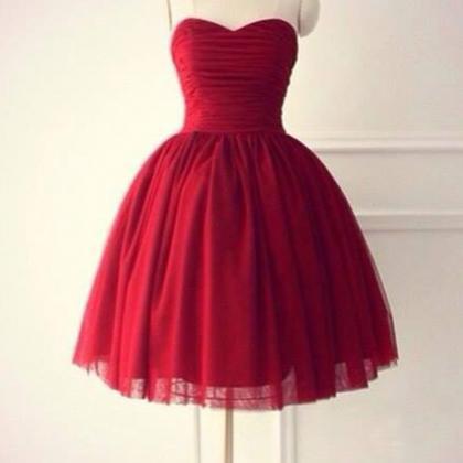 Short Evening Dresses,red Evening Dresses,red..