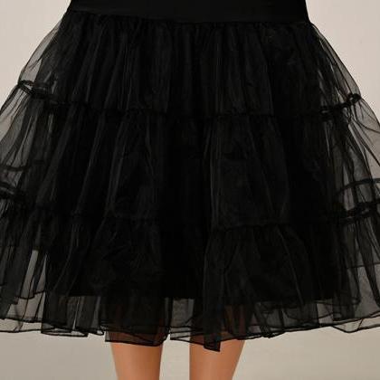 2016 Black Summer Dress Short A Line Petticoat..