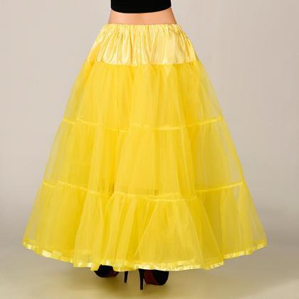 Beautiful Long Skirts Wedding Petticoat Summer..