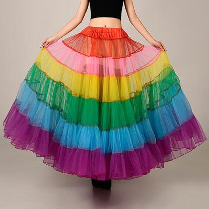 Fashion Colorful Skirt,beautiful Long Skirt, Tutu..