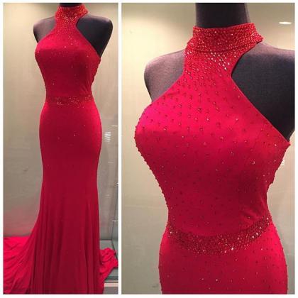 Evening Dresses 2016, Mermaid Evening Dresses,red..