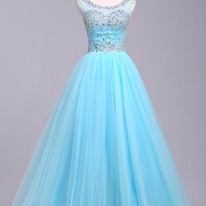 Prom Dress,light Blue Prom Dress,sexy Prom..
