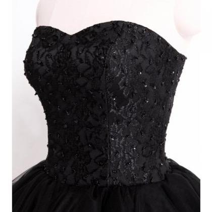 Sexy Short Tulle Sweetheart Prom Dresses, Short..