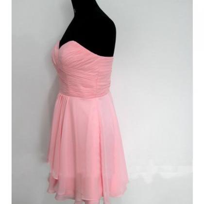 Handmade High Quality Ball Gown Knee Length Pink..