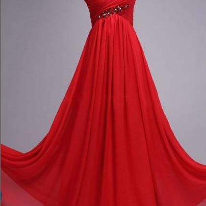 Prom Dress,red Prom Dresses,sexy Cap Sleeve Prom..