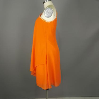 prom dresses,Short Orange Prom Dres..