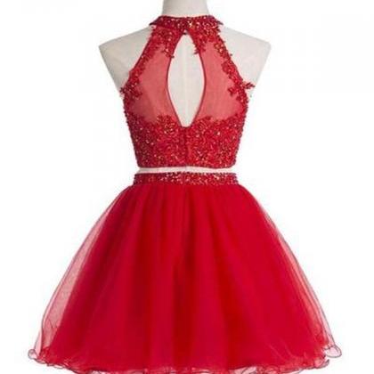 2016 elegant red short prom dresses..