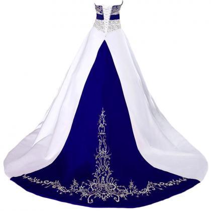  Wedding Dresses,Royal Blue Wedding..