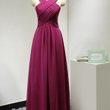 4510342 Fuschia Frilly V-Neck Shift Dress