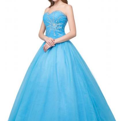 blue tulle robe