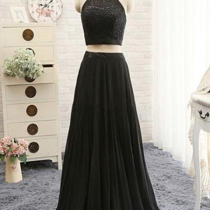 Sexy Black Long Chiffon Prom Dresses Showcases..