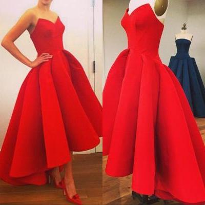 Short Red Prom Dresses,2015 Prom Dresses,Vintage V Neck Prom Dresses, Party Dresses, Homecoming Dresses