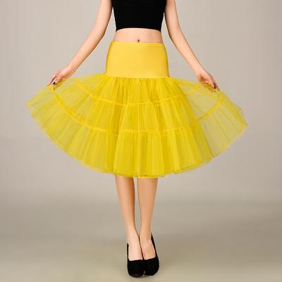 2016 Wedding Petticoat Summer Dress Short A Line Crinoline Underskirt Yellow Petticoats For Prom Dresses Tutu Skirts