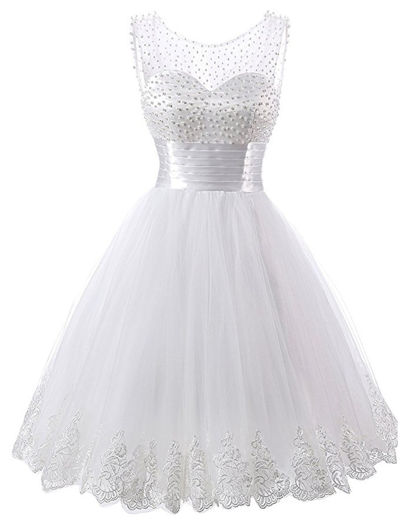 white graduation dress sweetheart neckline Cute A Line V Neck Layered Navy Blue Lace Prom Dresses, Short Navy Blue  Lace Formal Graduation Homecoming Dresses main image 1
