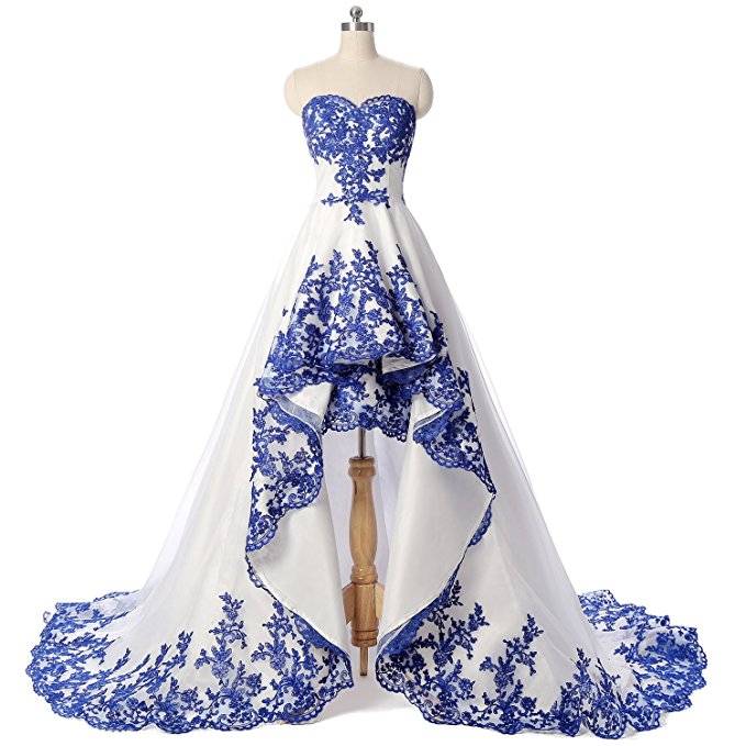 royal blue white wedding dresses Royal Blue and Green Wedding Bouquet / – Budget-Bride main image 1
