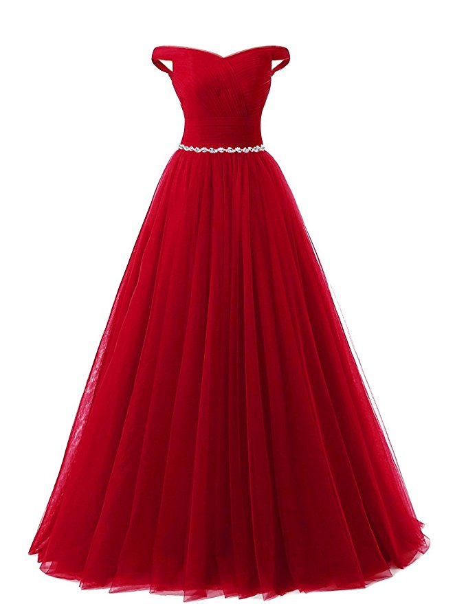 2017 Red Prom Dress Sexy Lace-up Tulle Evening Dresses Party Dresses Robe De Soiree Formal Gowns
